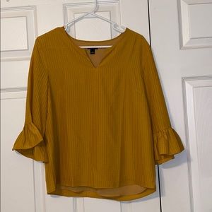 Mustard Yellow Business Top